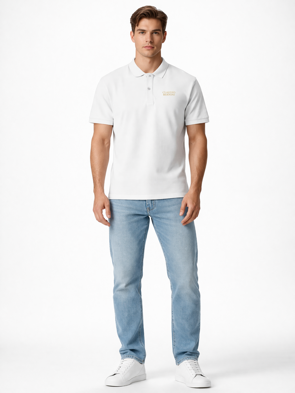 Claudio Bernini Basic Poloshirt